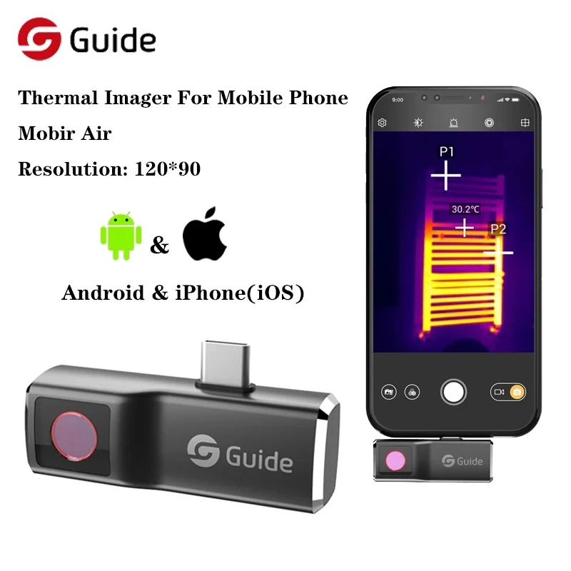 Infiray P2 Pro Macro Lens - 가이드 Mobir Air 열 화상 카메라