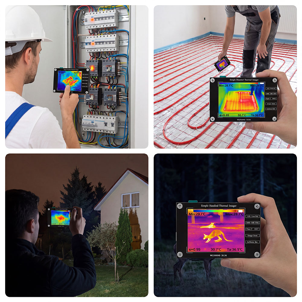 32*24 열화상 카메라 -40 ℃   300까지 ℃  - Nf 521 Thermal Imaging Camera 리뷰 및 가격